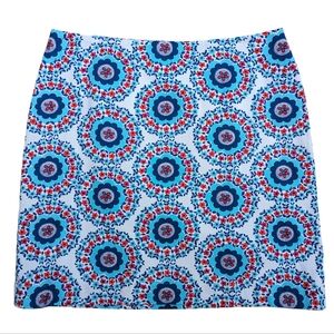 Talbots Petites Short Skirt A-line Above Knee Floral Print Cute Women Size 14P